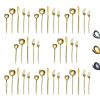 Gold Silverware Set 40 Pieces; Stainless Steel Flatware Set; Titanium Gold Plating Cutlery Set Utensil Sets Service for 8