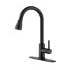 Kitchen Faucets With Pull Down Sprayer Stainless Steel Single Handle Single Hole For Kitchen Sink Faucet