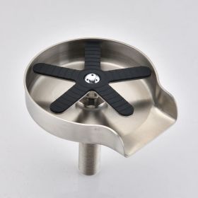 Kitchen sink faucet glass rinsing device stainless steel bottle rinsing device
