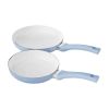 12pc Ceramic Cookware Set; Blue Linen