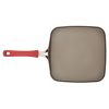 Nonstick Aluminum Square Stovetop Griddle Pan; 11 inch; Red