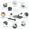 2 Tier Dish Rack; 304 Stainless Steel Dish Drainer; Large Capacity Dish Drying Rack with Removable Wine Glass Rack and Plate Rack