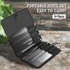 Premium Stainless Steel Knife Set; 9-Pack Professional Kitchen Knife Combo in Carrying Case
