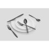 Black Sand & Mirror 18/0 Stainless Steel 20-piece Flatware Set; Service for 4