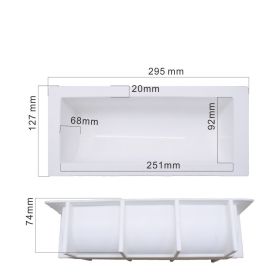 French Mousse Main Body Silicone Mold DIY Chocolate Baking Tool (Color: White)