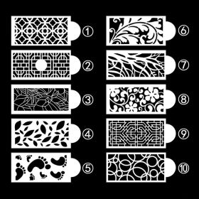 Pattern Totem Cake Lace Spray Pattern Baking Utensils (Option: SET1)
