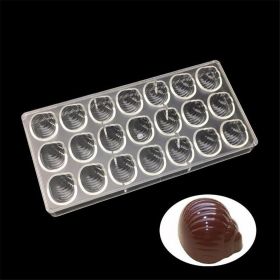 Three-dimensional Conch Chocolate Mold Escargot Chocolate Mold Jelly Pudding DIY Baking Mold (Option: Conch-Transparent color)