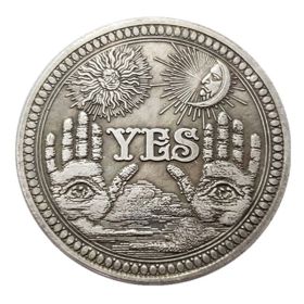 Crafts, Coin, Silver Dollar (Option: Photo Color)
