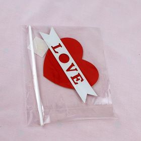 Tanabata, Valentine's Day Cake Decoration Double Decker One Arrow Through The Heart (Color: Red)