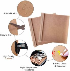 3 Pack PTFE Teflon Sheets For Heat Press Transfer Non Stick Iron Resistant Oven Cook Liner Mat 16x20 Inch (Option: default)