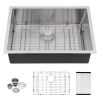 Lordear 32 Inch Undermount Kitchen Sink Single Bowl 16 Gauge Stainless Steel Sink