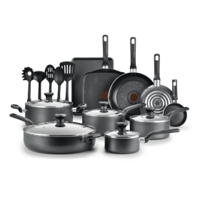 Nonstick Cookware; Set of 20; Red; Dishwasher Safe (Color: Black)