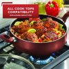 Nonstick Cookware; Set of 20; Red; Dishwasher Safe