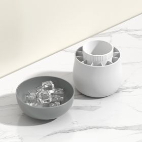 Ice Block Mold Silicone Mushroom Ice Cup Frozen Refrigerator Ice Grid Box Durable Easy Demould Bucket Homemade Crushed Ice Maker Ktichen Gadgets (Color: grey)