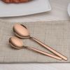 20 Pieces Gold Plated Stainless Steel Flatware Set; Sliverware Cutlery Set Service for 4; Mirror Polished