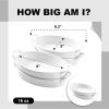 Set of 4 Oval 8"X5" Ceramic Lasagna Pans
