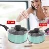 Aluminum Nonstick Cookware Set; Pots & Pans - 8 Piece Set