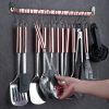 Kitchen Utensils Set 37 Pieces; Stainless Steel Cooking Utensils Set; Kitchen Gadgets Cookwarewith Hooks For Hanging Kitchen Tool Set