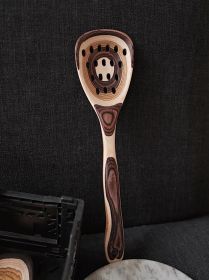 Vintage Gradient Colored Wood Kitchen Wooden Shovel (Option: Spoon Colander)